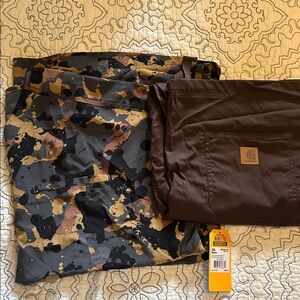 Carhartt Multicolor Camouflage and Brown Scrub Pants. 2xl 
NWT